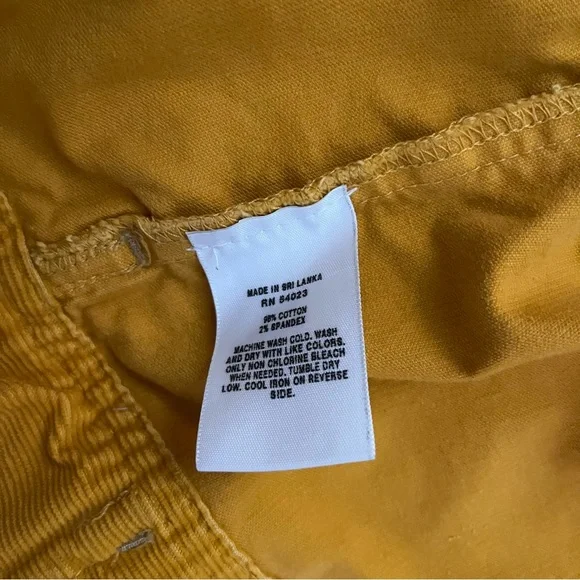 Classic GAP 1969 vintage Mustard Yellow Corduroy Jean Jacket - Picture 6 of 6